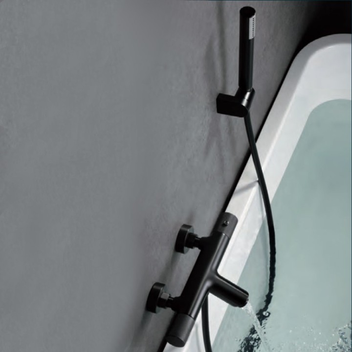 BTD038-4BGM - Termostático baño-ducha LINE Black Gun Metal