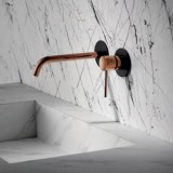 Monomando lavabo empotrado MILOS STICK negro oro rosa - GLIS045/NOR 2
