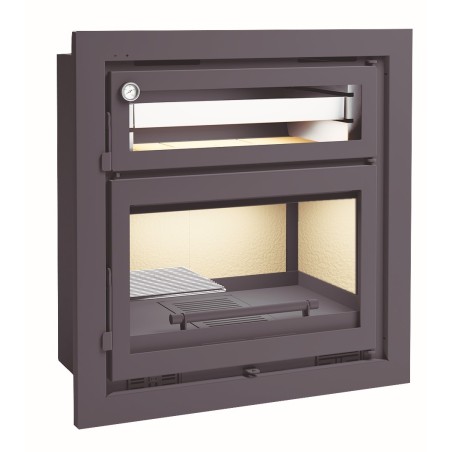 Estufa de leña insertable con horno I/IT-180 H - FM Calefacción