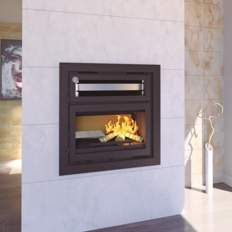 Estufa de leña insertable con horno I/IT-180 H - FM Calefacción