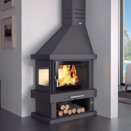 Chimenea de leña rincón C-302 DK / IK - FM Calefacción 1