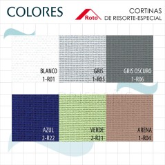 Cortina de Resorte Plus translúcida para ventana ROTO (color especial) - Roto