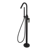 Monomando baño-ducha a suelo ALEXIA negro mate - 368503DNM 1