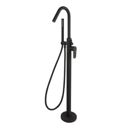 Monomando baño-ducha a suelo ALEXIA negro mate - 368503DNM - Ramón Soler