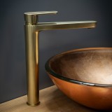 Monomando lavabo alto XL ALEXIA oro cepillado - 3602OC 3