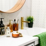 Monomando lavabo TZAR oro cepillado - 340401OC 4