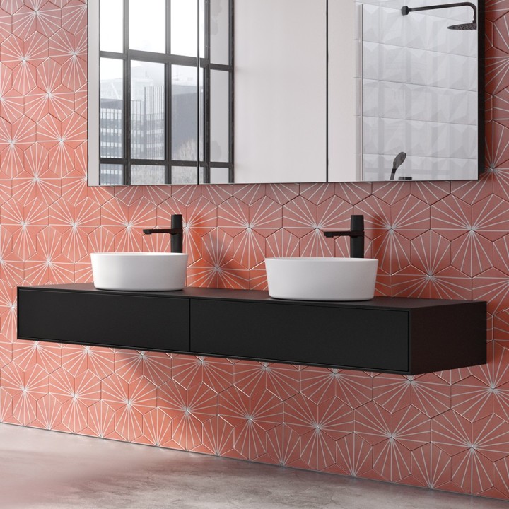 Monomando lavabo alto TZAR negro mate - 340201NM 4