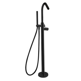 Monomando baño-ducha a suelo TZAR negro mate - 348503DNM 1