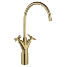 Bimando Lavabo alto ADAGIO oro cepillado - 911001OC 1