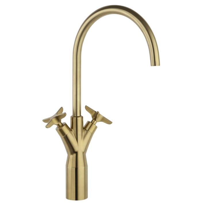 Bimando Lavabo alto ADAGIO oro cepillado - 911001OC 1