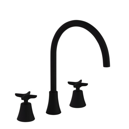 Bimando lavabo repisa ADAGIO Negro mate - 914201NM - Ramón Soler