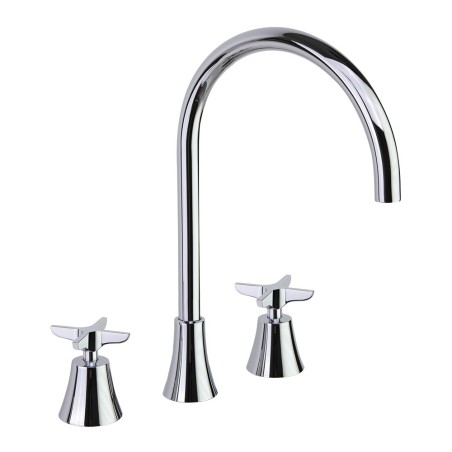 Bimando lavabo alto repisa ADAGIO Cromo - 914202