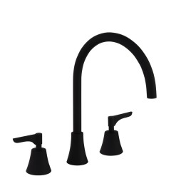 Bimando lavabo repisa ADAGIO negro mate - 914201MLNM 1