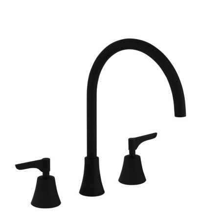 Bimando lavabo repisa ADAGIO negro mate - 914201MLNM - Ramón Soler
