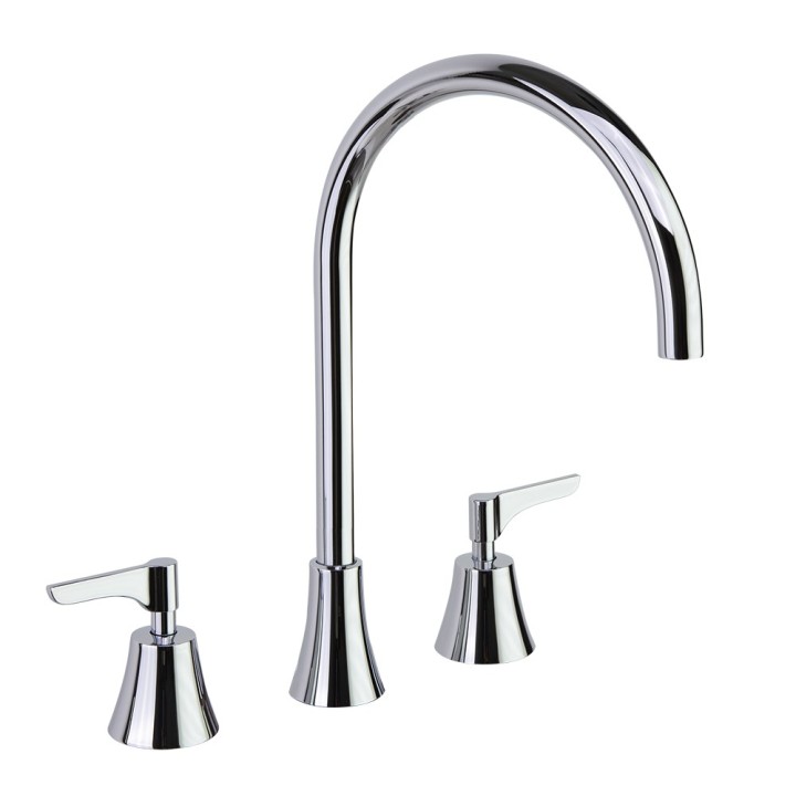Bimando lavabo alto repisa ADAGIO cromo - 914202ML 1