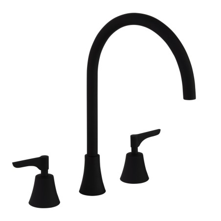 Bimando lavabo alto repisa ADAGIO negro mate - 914202MLNM - Ramón Soler