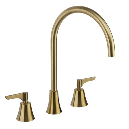 Bimando lavabo alto repisa ADAGIO oro cepillado - 914202MLOC - Ramón Soler