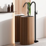 Monomando lavabo a suelo ADAGIO negro mate - 917603NM 2