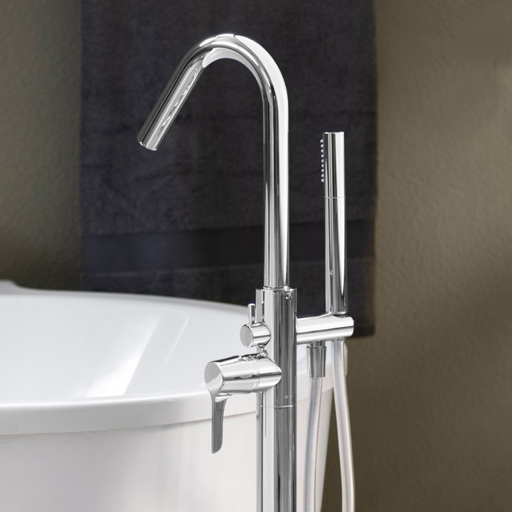 Monomando baño-ducha a suelo ADAGIO cromo- 918503MO 3