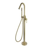 Monomando baño-ducha a suelo ADAGIO oro cepillado - 918503DOC 1