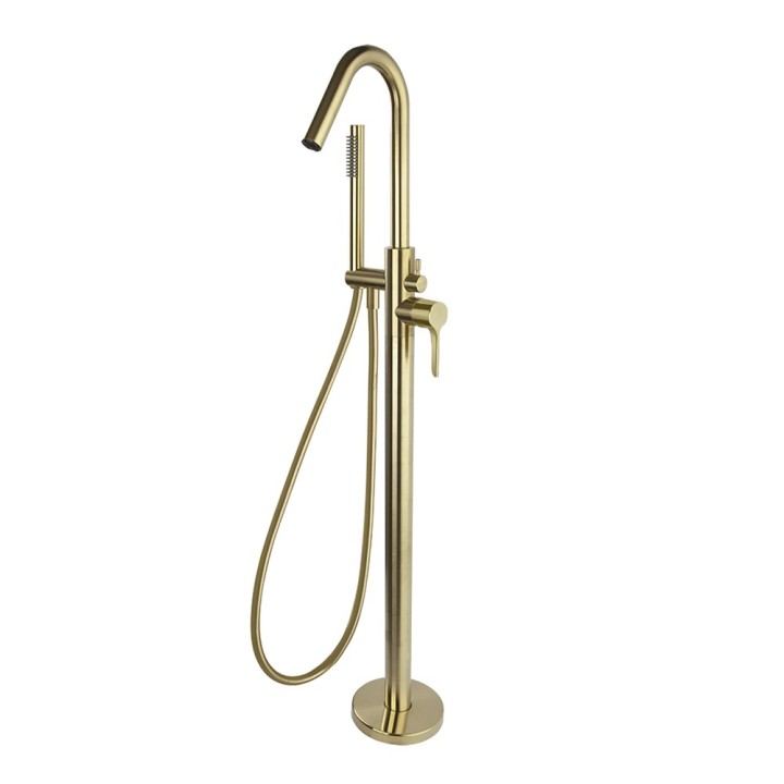 Monomando baño-ducha a suelo ADAGIO oro cepillado - 918503DOC 1