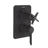 Monomando ducha empotrado 2-Vías ADAGIO negro mate - 911512SNM 1