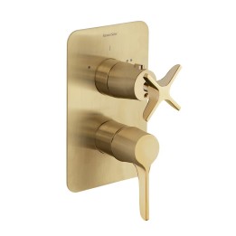 Monomando ducha empotrado 2-Vías ADAGIO oro cepillado - 911512SOC 1