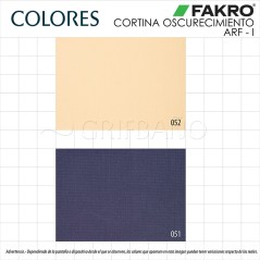 Cortina de oscurecimiento eléctrica para ventana FAKRO ARF-I Z-Wave (color estándar)