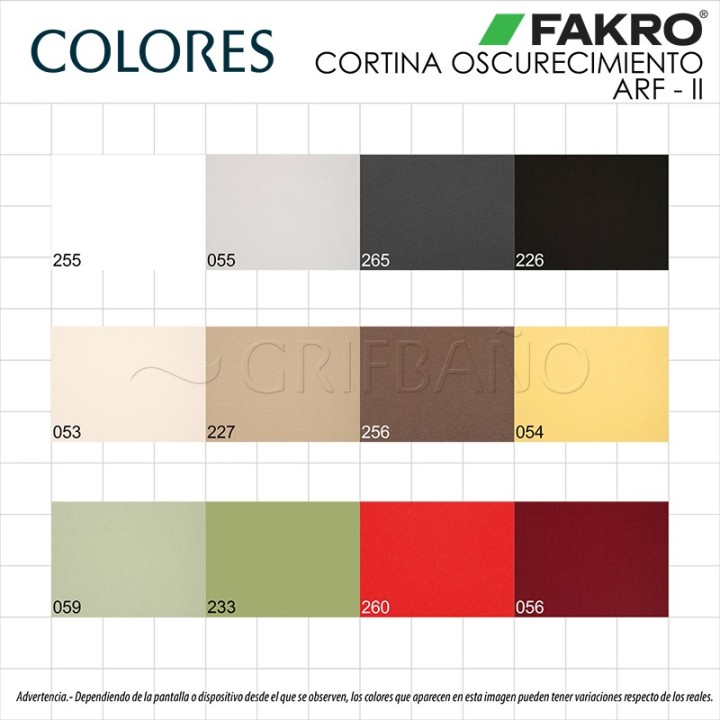 Cortina de oscurecimiento para ventana FAKRO ARF-II (color especial) 5
