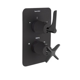 Termostático ducha empotrado 2-Vías ADAGIO negro mate - 918722SNM 1