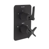 Termostático ducha empotrado 2-Vías ADAGIO negro mate - 918722SNM 1