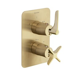 Termostático ducha empotrado 2-Vías ADAGIO oro cepillado - 918722SOC 1