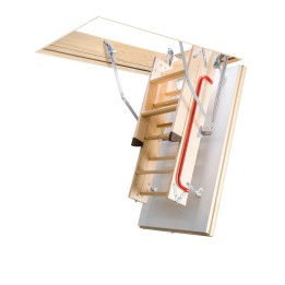 Escalera escamoteable de tramos de madera LTK ENERGY - Fakro 1