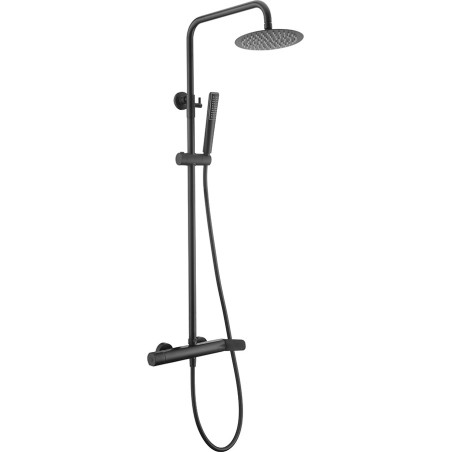 Conjunto monomando ducha DINAMARCA negro mate - BDR031/NG - Imex