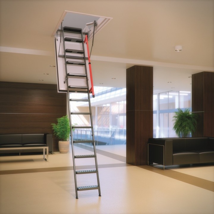 Escalera escamoteable de tramos metálica LMF-120 IGNIFUGA - Fakro 4