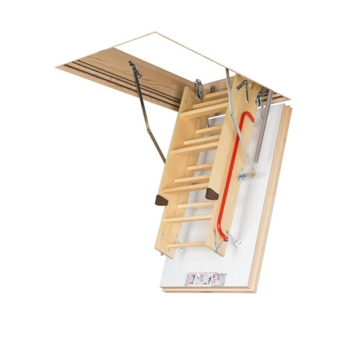 Escalera escamoteable de tramos de madera LWT Passive House - Fakro 1