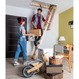 Escalera escamoteable de tramos de madera LWK KOMFORT - Fakro 10