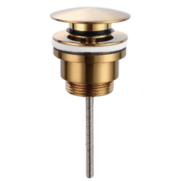 Válvula click 1.1/4" IMEX cerámica oro cepillado - VCC014 1