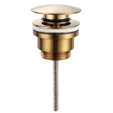Válvula click 1.1/4" IMEX cerámica oro cepillado - VCC014 1