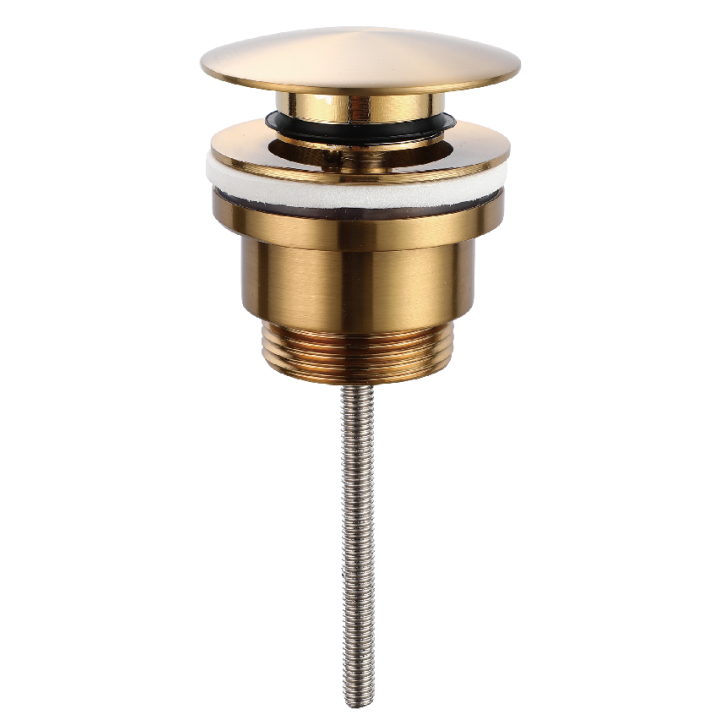 Válvula click 1.1/4" IMEX cerámica oro cepillado - VCC014 1