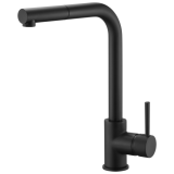 Monomando fregadero MALTA caño extraíble negro mate - GCE006/NG 1