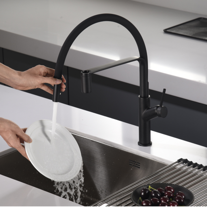 Monomando fregadero SENA negro mate - GCE022/NG - Imex