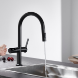 Monomando fregadero caño extraible TURÍN negro mate - GCE021/NG