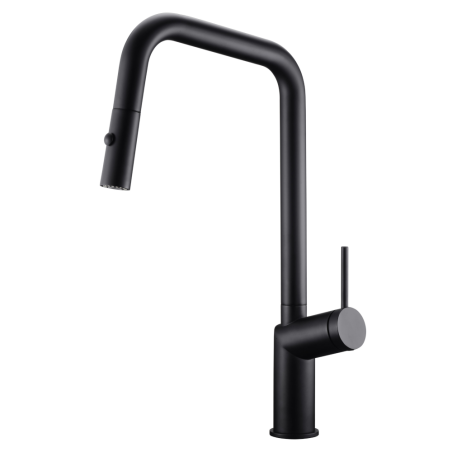 Monomando fregadero caño extraible BONN negro mate - GCE024/NG