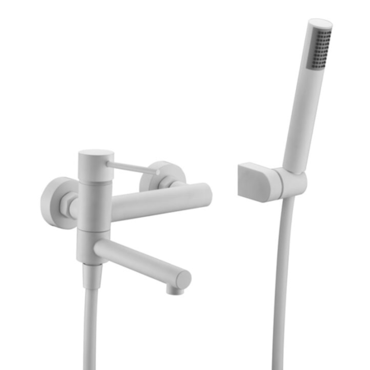 Monomando baño-ducha MILOS blanco mate - BDYS045-4BL - Imex