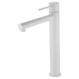 Monomando lavabo alto MILOS STICK blanco mate - BDYS045-3BL