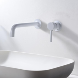 Monomando lavabo empotrado ETNA blanco mate - GLT023/BL 4