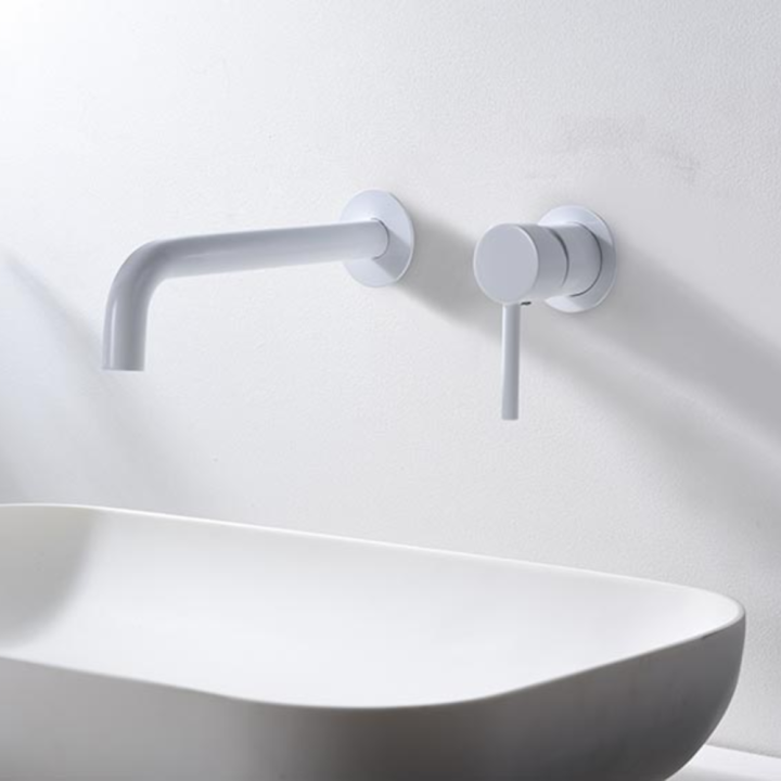 Monomando lavabo empotrado ETNA blanco mate - GLT023/BL 4