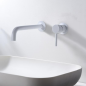 Monomando lavabo empotrado ETNA blanco mate - GLT023/BL