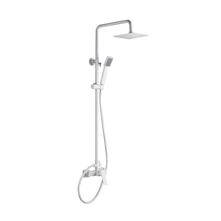 Conjunto monomando ducha ART blanco mate - BDAR025/BL